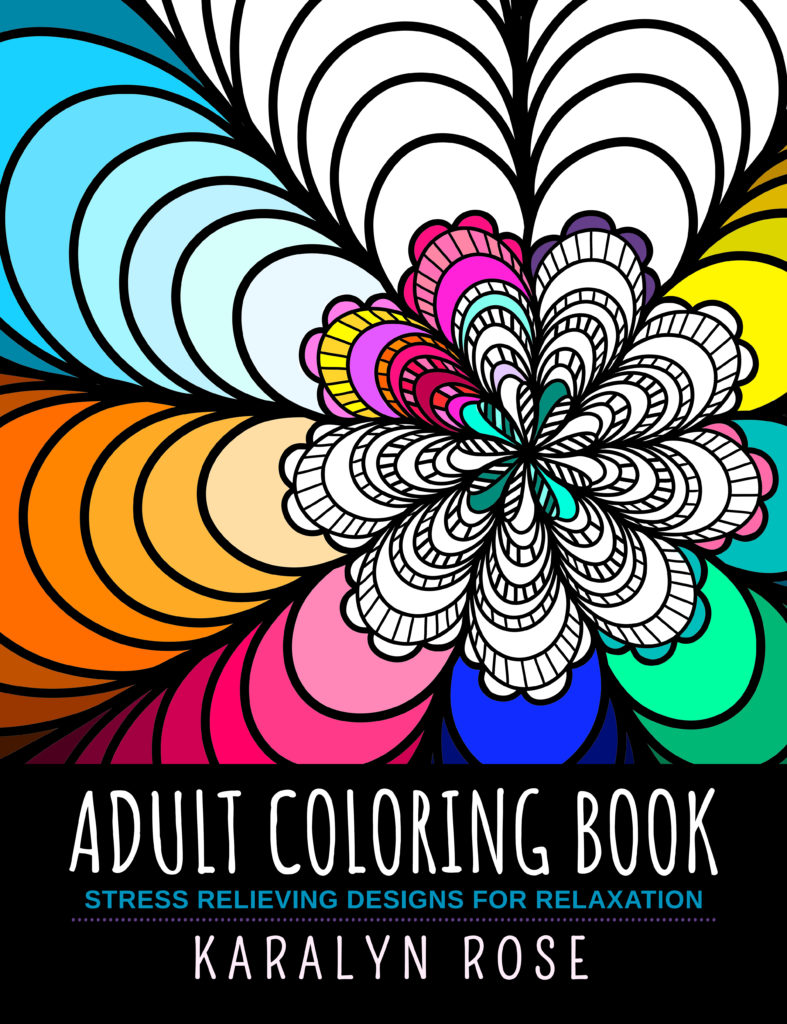 Adult Coloring Book Stress Relieving Designs for Relaxation